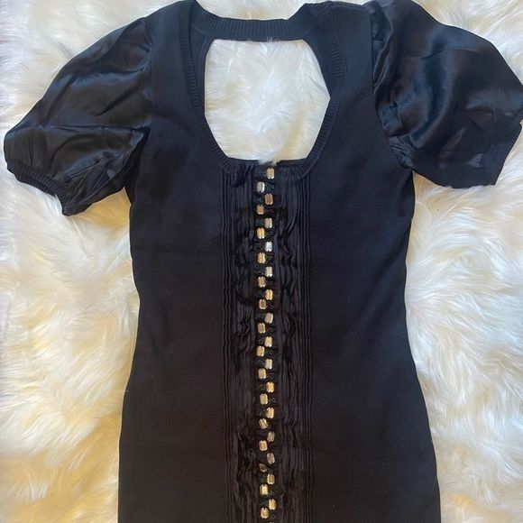 Arden B Silk Blend Embellished Mini Dress - Picture 4 of 7